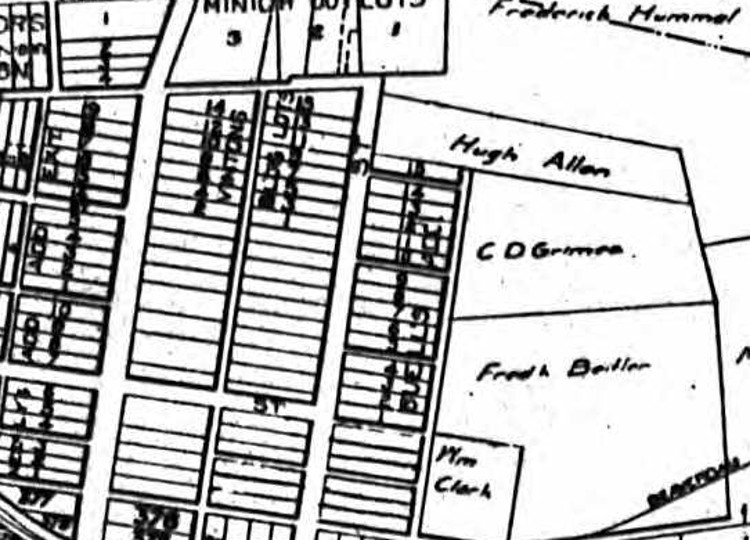 The North Third Street neighborhood as it appeared on the 1906 Tuscarawas County Atlas map of New Philadelphia, OH. (Source: ancestry.com)